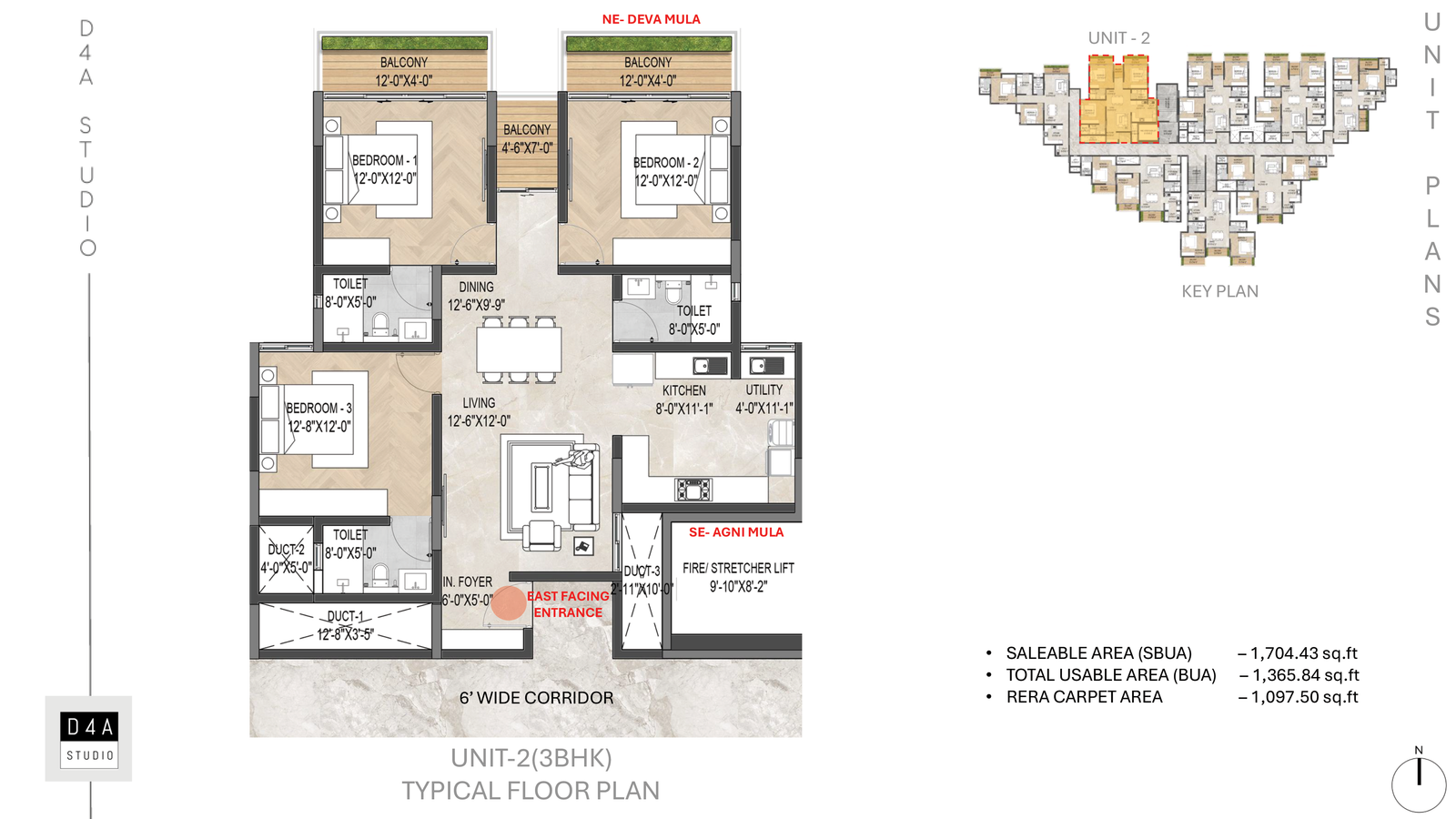 Skandha Acropolis 3 BHK entrance view